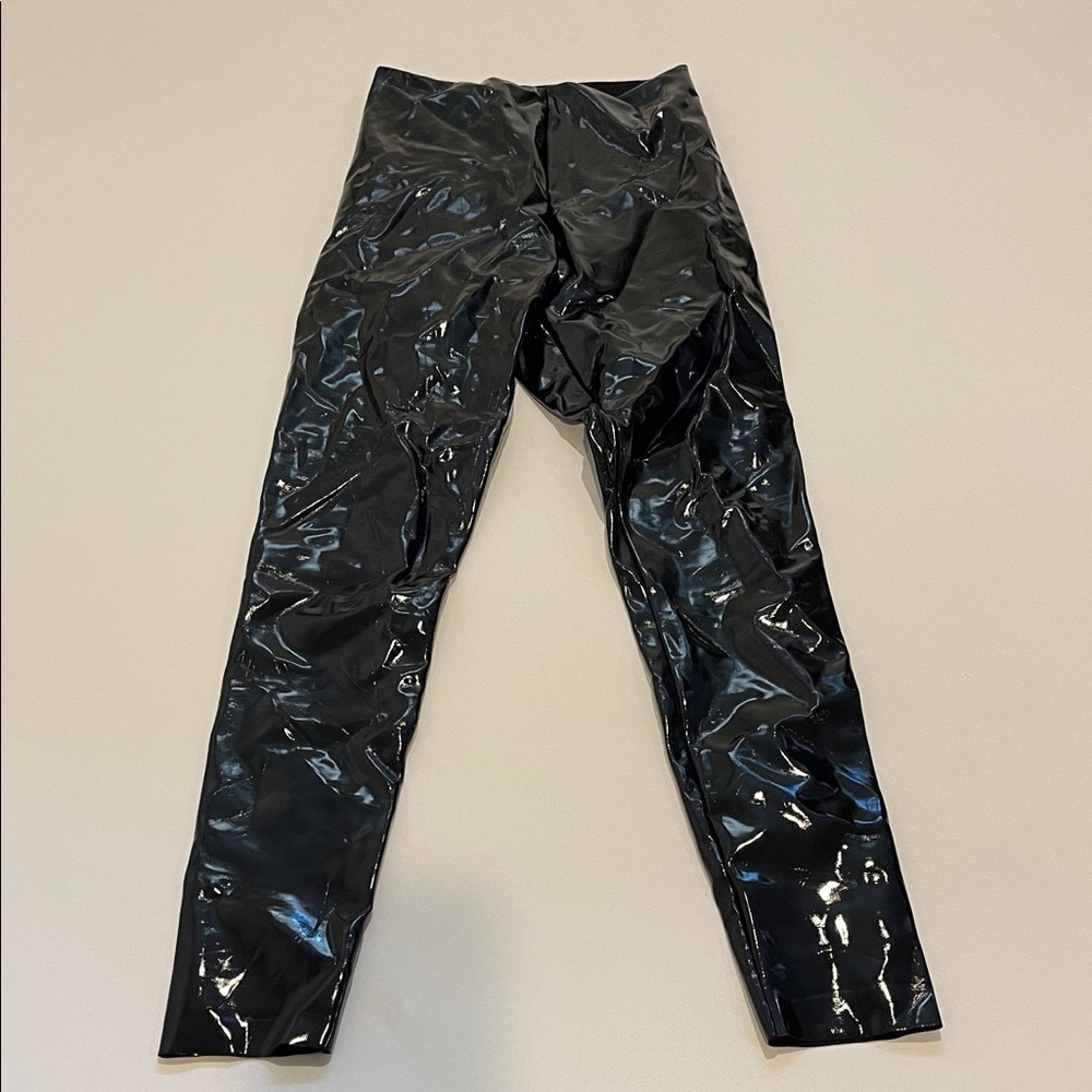 Commando Faux Patent Leather Glossy Black Leggings